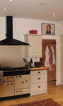 renovated interior of listed farmhouse