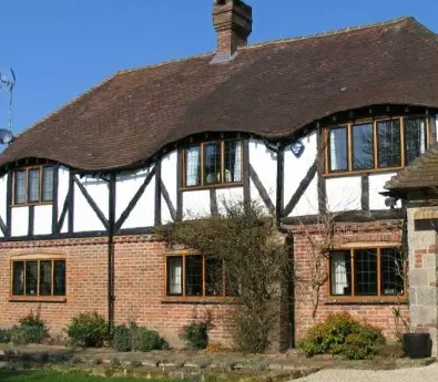 thatched country cottage
